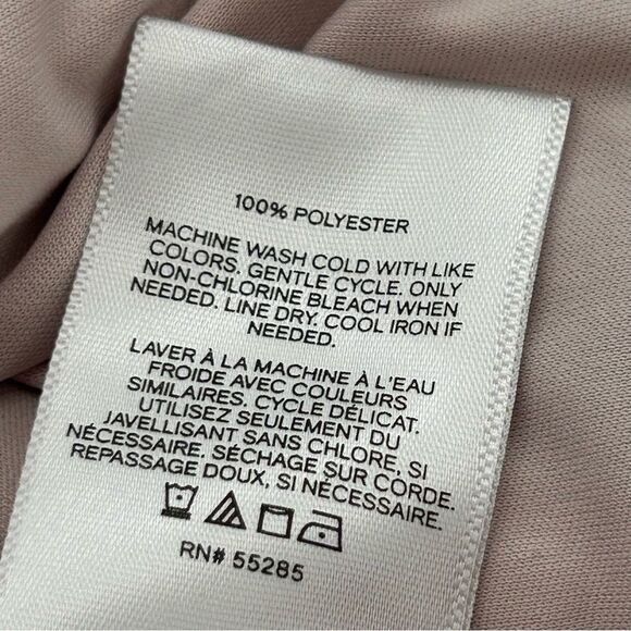 Express pink white and navy stripe dress with tie waist size medium - Picture 6 of 6